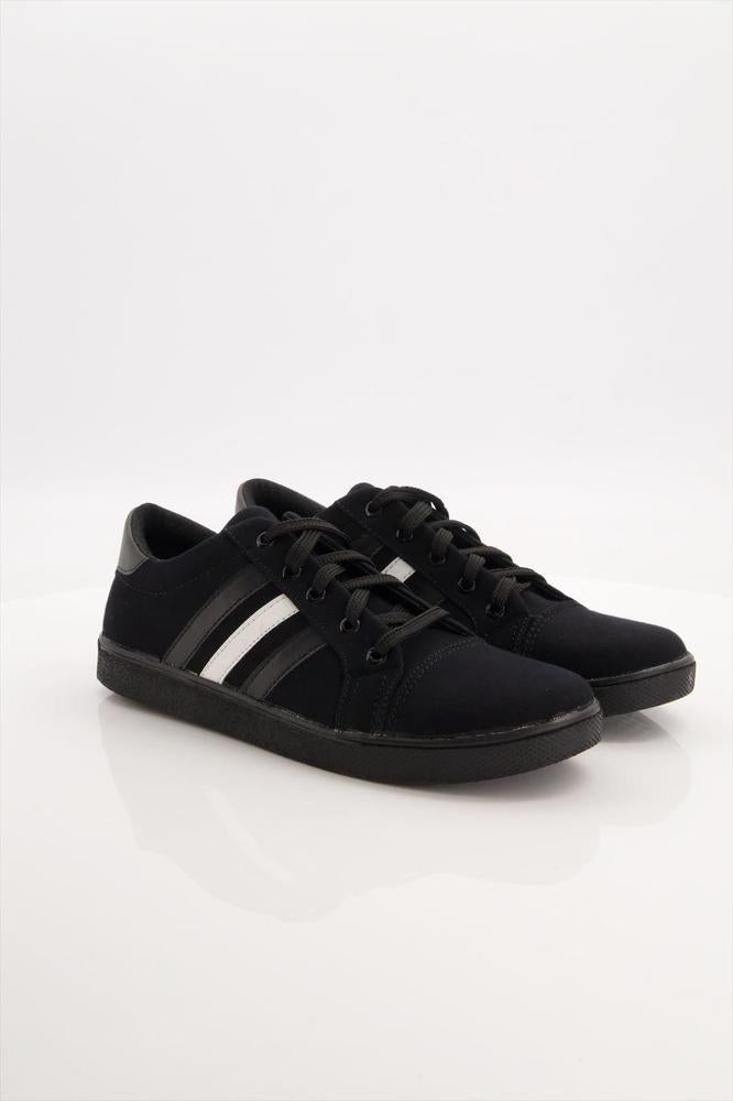 Black Camel Stripes Sneakers for Men