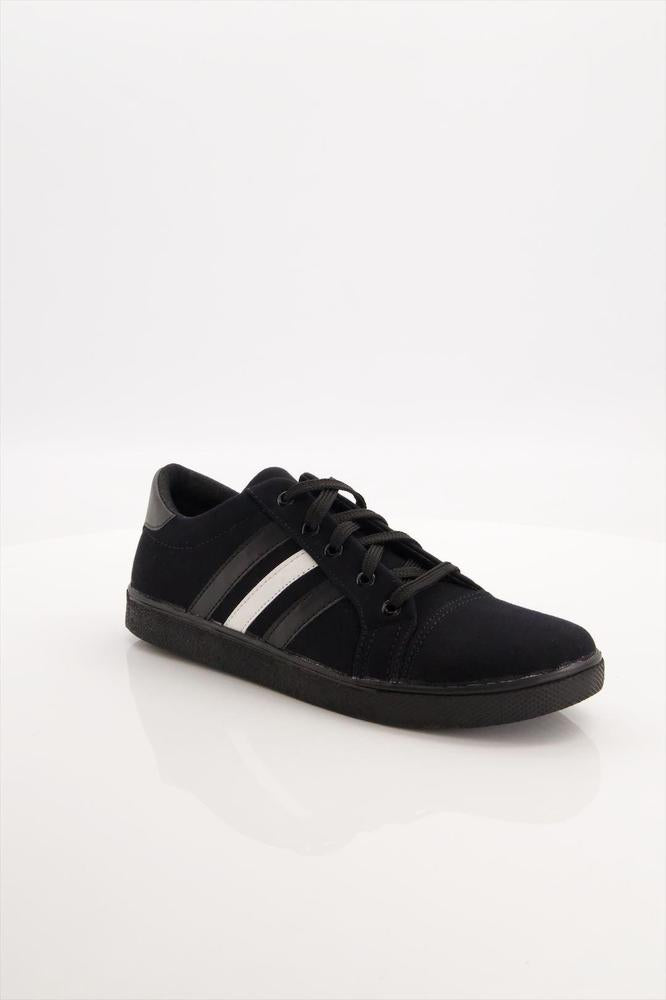 Black Camel Stripes Sneakers for Men