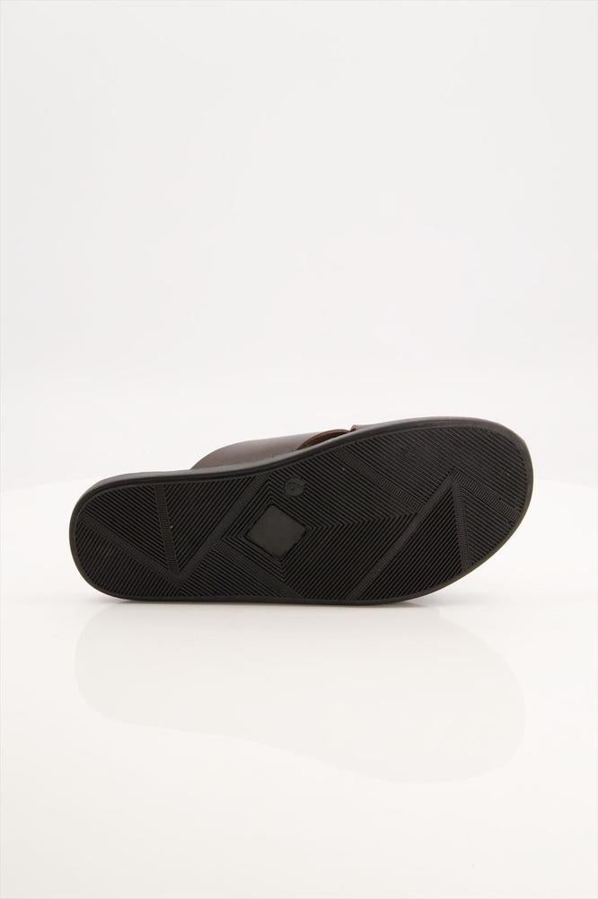 Brown Leather Slippers